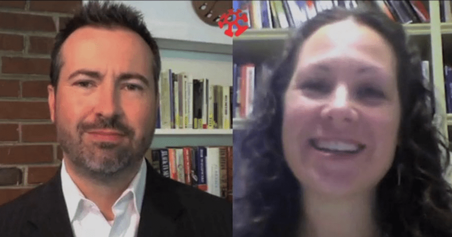 Screenshot of Skype interview with Mandy McMichael