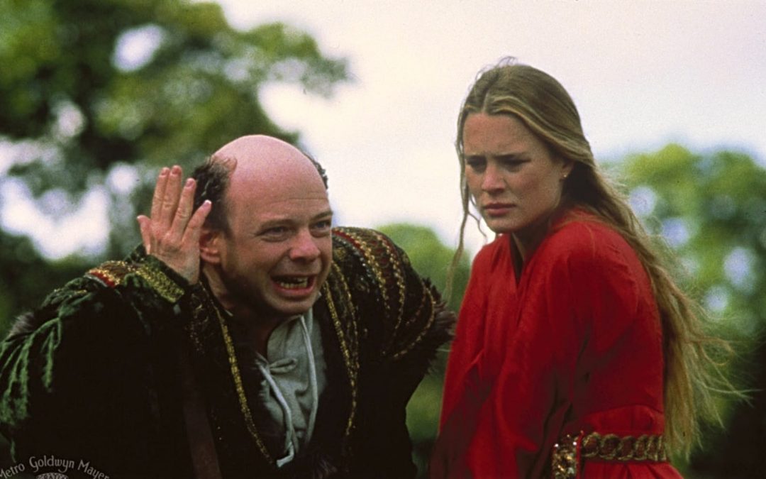 Wallace Shawn and Linda Wright in scene from ‘The Princess Bride’