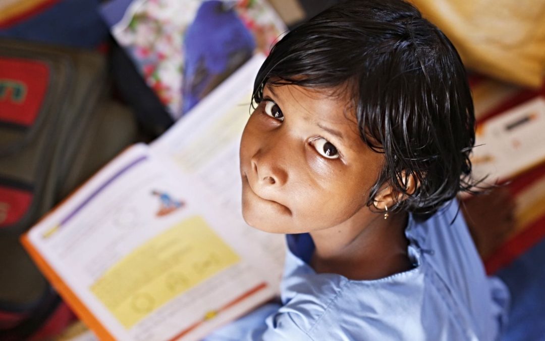 Girl reading a book